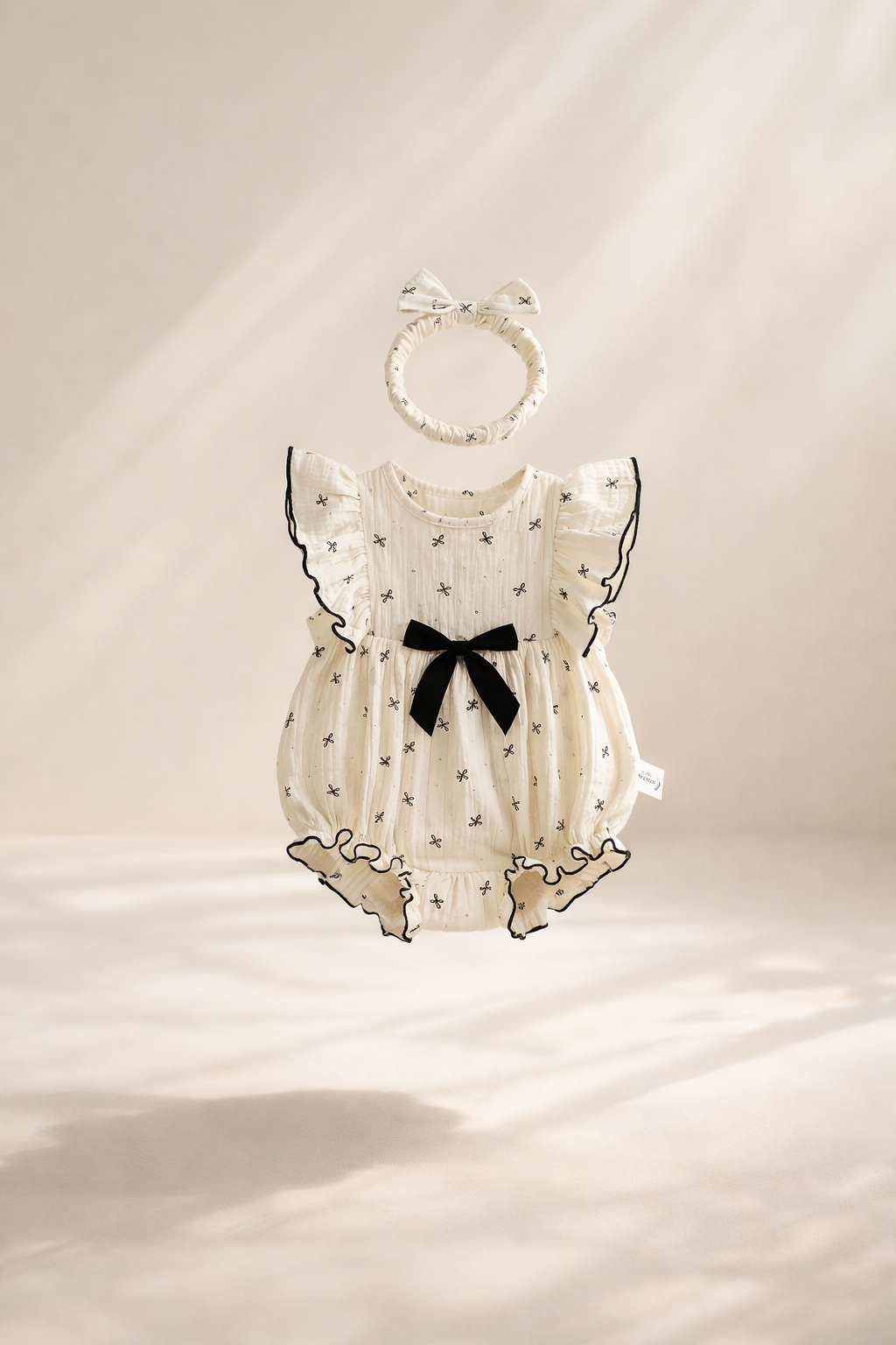 Kuro Bow Romper Set